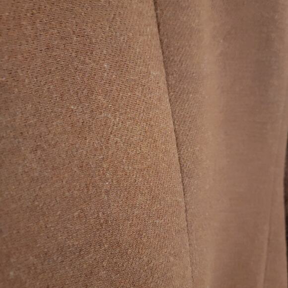 House Of Harlow 1960 Burnt Brown Wool Blend Long Peacoat XS Winter Travel Work - Picture 14 of 16